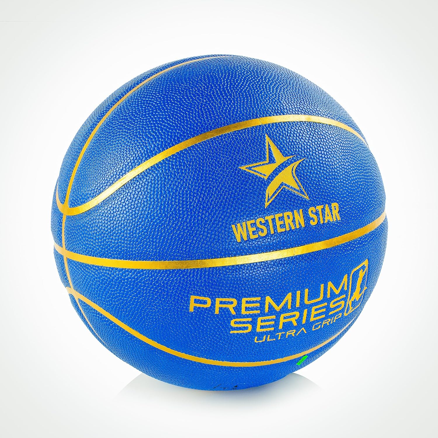 Professional Leather Basketball - Official Weight and Size 29.5 Match Ball - 5 Popular Team Colors - Ultra Grip